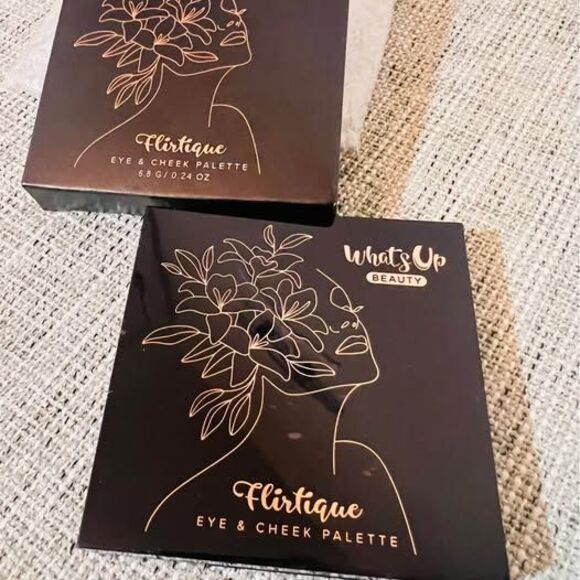 Whats Up Beauty Flirtique Eye & Cheek Palette Eyeshadow & Blush – NEW - Picture 5 of 9